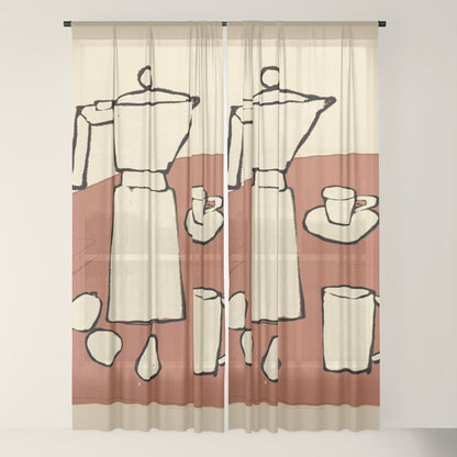 Coffee Time Window Curtain Gallery Image 22