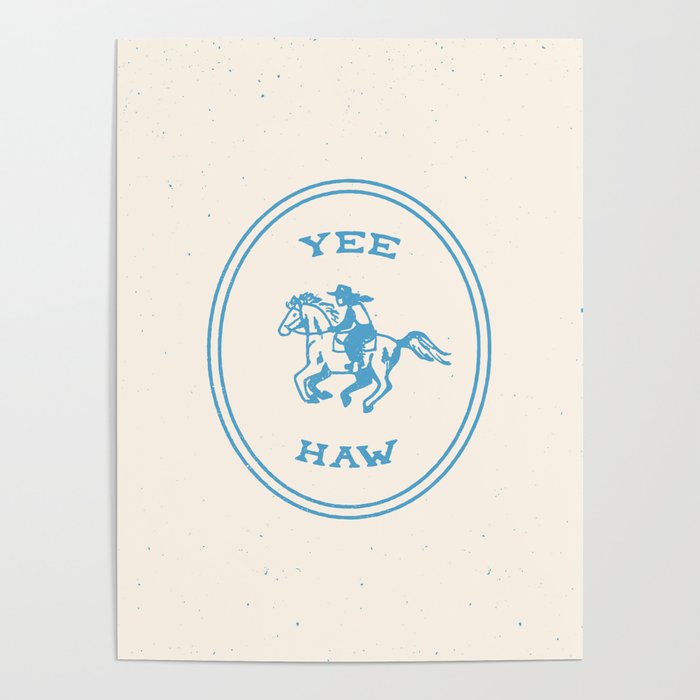Yee Haw in Blue Poster Gallery Image 4