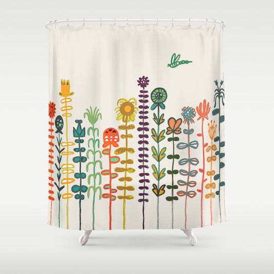 Happy garden Shower Curtain Gallery Image 1