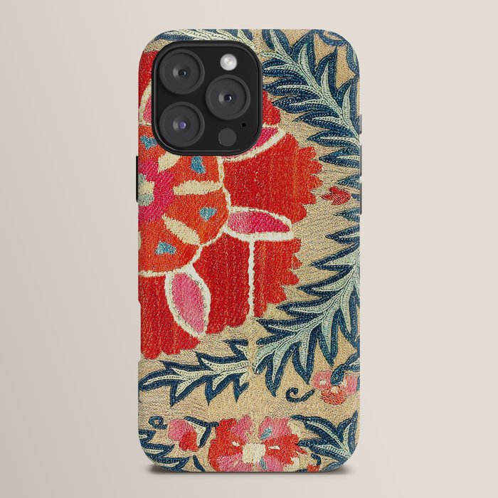 18th Century Suzani Fragment Print iPhone Case Gallery Image 16