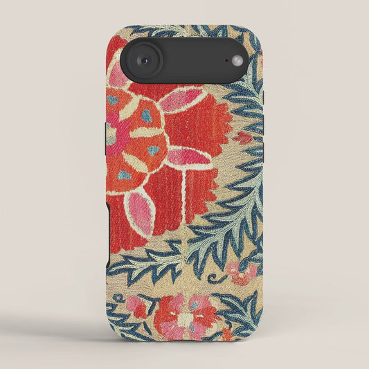 18th Century Suzani Fragment Print iPhone Case Gallery Image 2