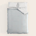 Baby Blue Gingham Check Duvet Cover Gallery Image 1