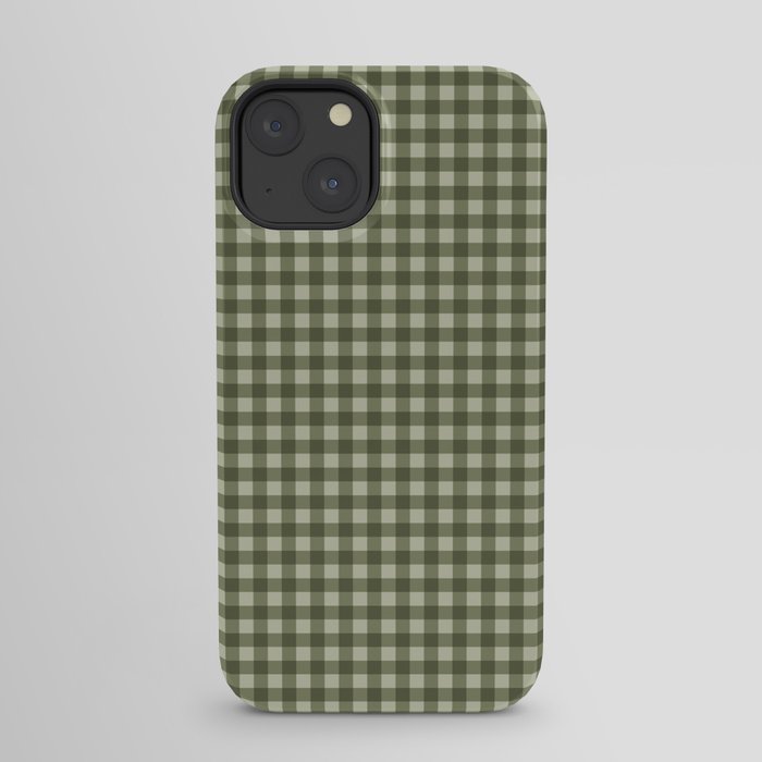 Gingham Plaid Pattern - Natural Green iPhone Case Gallery Image 29