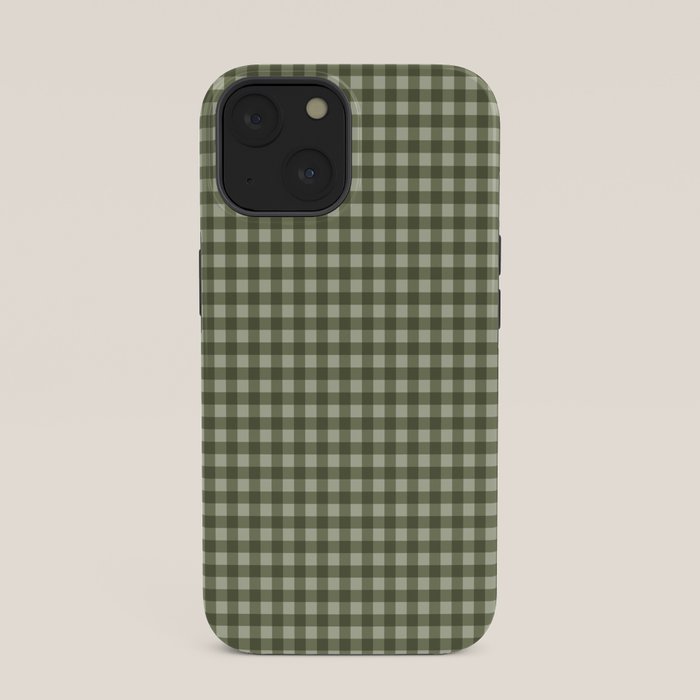 Gingham Plaid Pattern - Natural Green iPhone Case Gallery Image 33