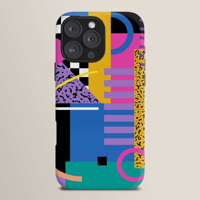 Memphis pattern 101 - 80s / 90s Retro iPhone Case Gallery Image 16