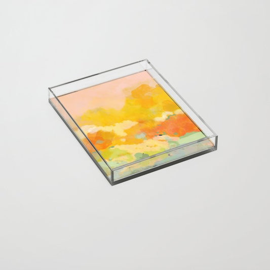 abstract spring sun Acrylic Tray Gallery Image 2