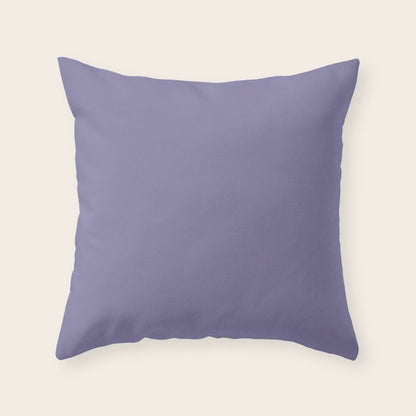 Neutral Lavender Purple Solid Color Throw Pillow Gallery Image 2