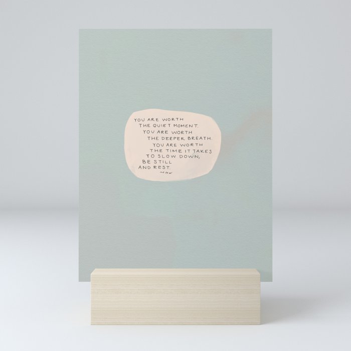 Be Still And Rest. Mini Art Print Gallery Image 5