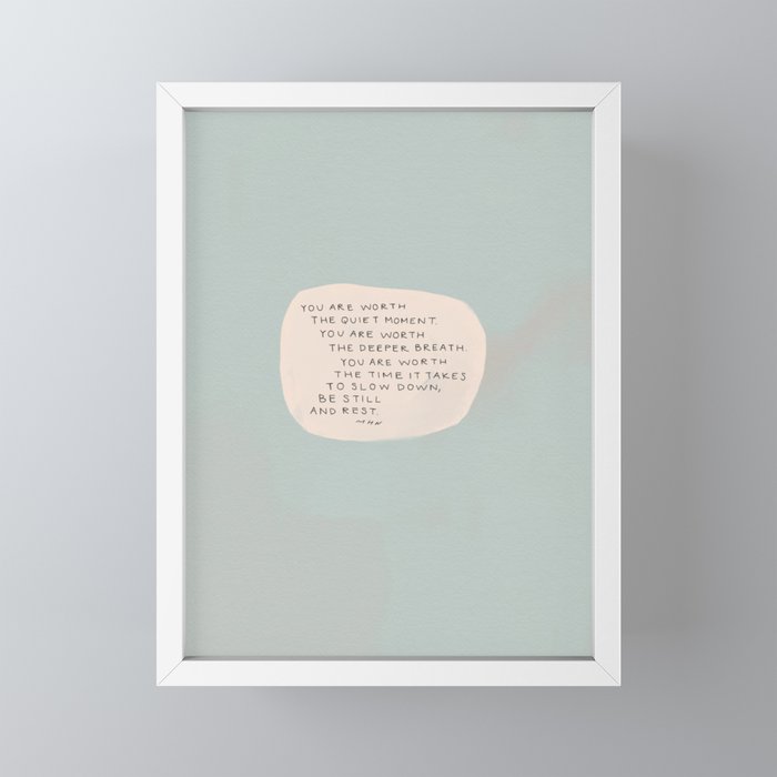 Be Still And Rest. Mini Art Print Gallery Image 4