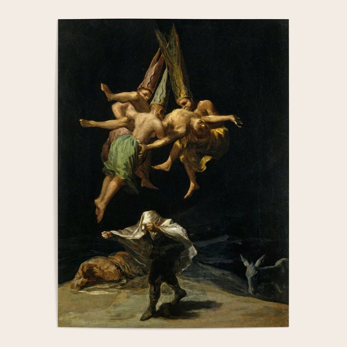 Francisco Goya "Witches' Flight also known as Witches in Flight or Witch" Poster Gallery Image 4