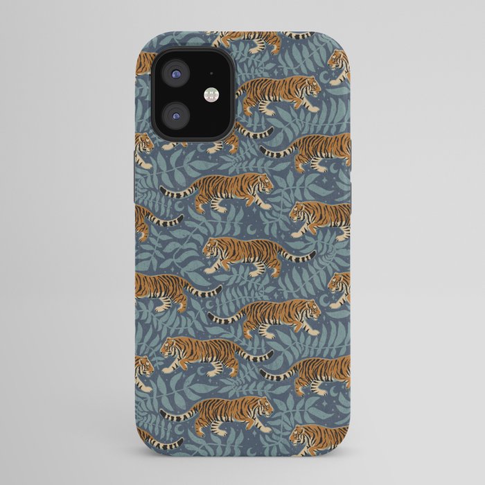 Tigers - dusky blue iPhone Case Gallery Image 42