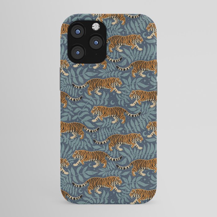 Tigers - dusky blue iPhone Case Gallery Image 43
