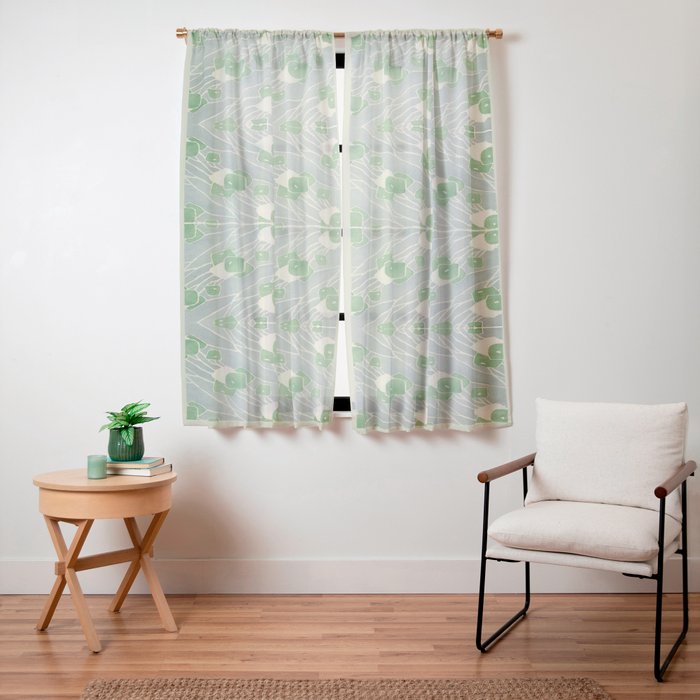Green Geometric 1915 Hannah Borger Overbeck Window Curtain Gallery Image 11