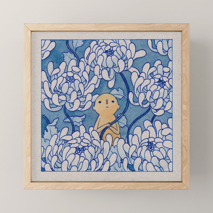 Watercolor Test (Blue) Mini Art Print Gallery Image 1