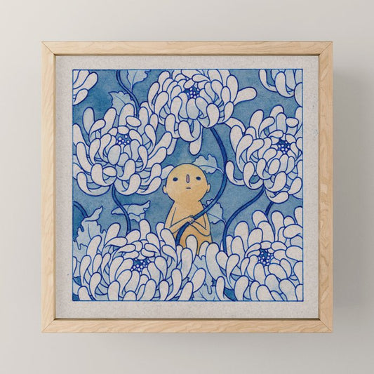 Watercolor Test (Blue) Mini Art Print Gallery Image 1