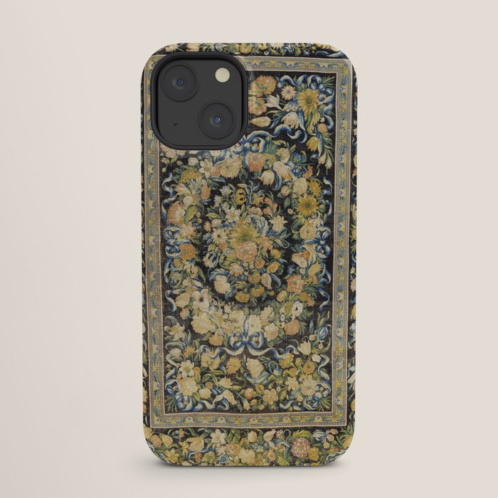 Louis XIV Savonnerie French Floral Carpet Print iPhone Case Gallery Image 25