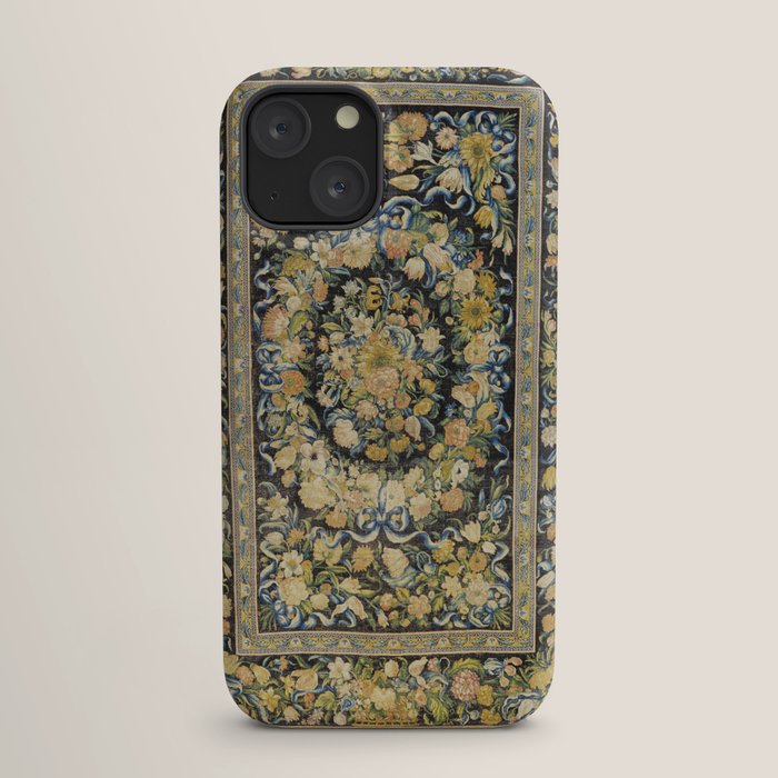Louis XIV Savonnerie French Floral Carpet Print iPhone Case Gallery Image 17