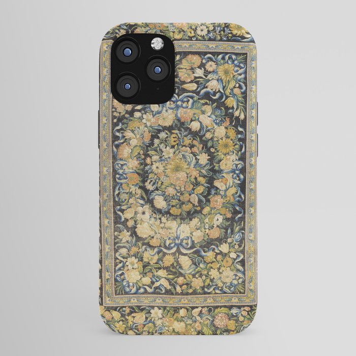 Louis XIV Savonnerie French Floral Carpet Print iPhone Case Gallery Image 43
