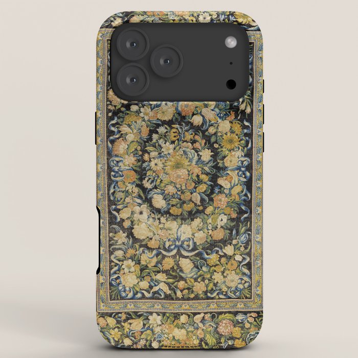 Louis XIV Savonnerie French Floral Carpet Print iPhone Case Gallery Image 8