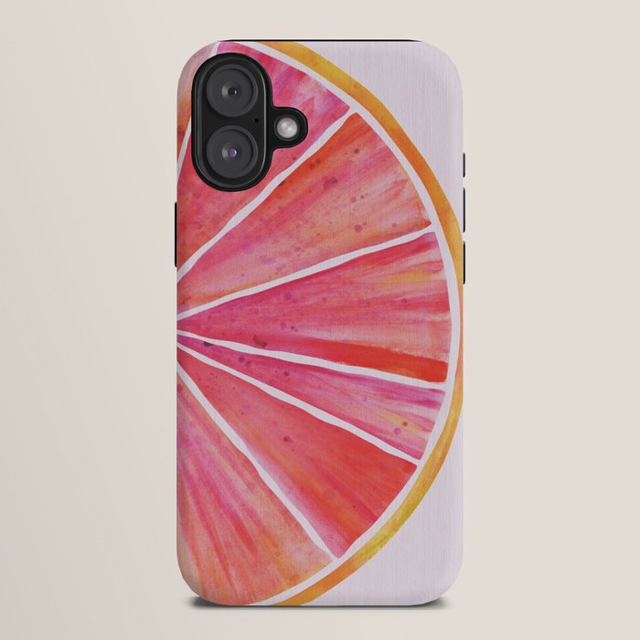 Sunny Grapefruit Watercolor iPhone Case Gallery Image 10