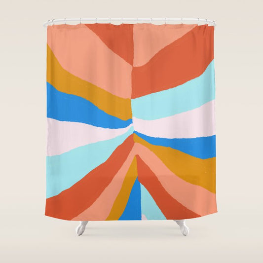 Camryn, rainbow leaf Shower Curtain Gallery Image 1
