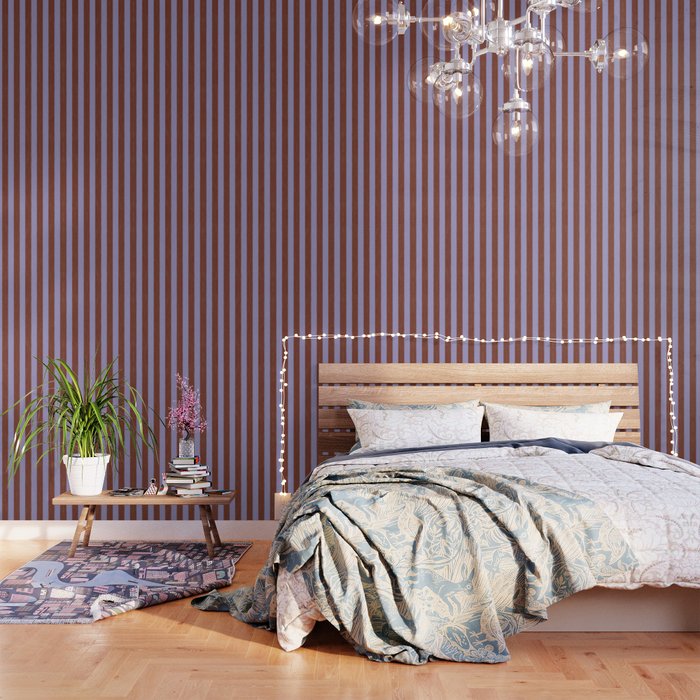 wide stripe in cacao Wallpaper Gallery Image 1