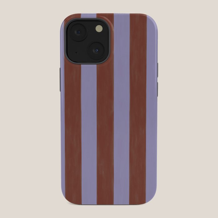 wide stripe in cacao iPhone Case Gallery Image 34