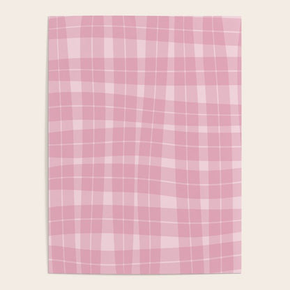 Wavy Plaid Pink Poster Gallery Image 2