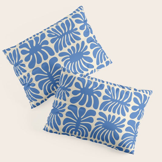Abstract organic nature plant leaf pattern Pillow Sham Gallery Image 1