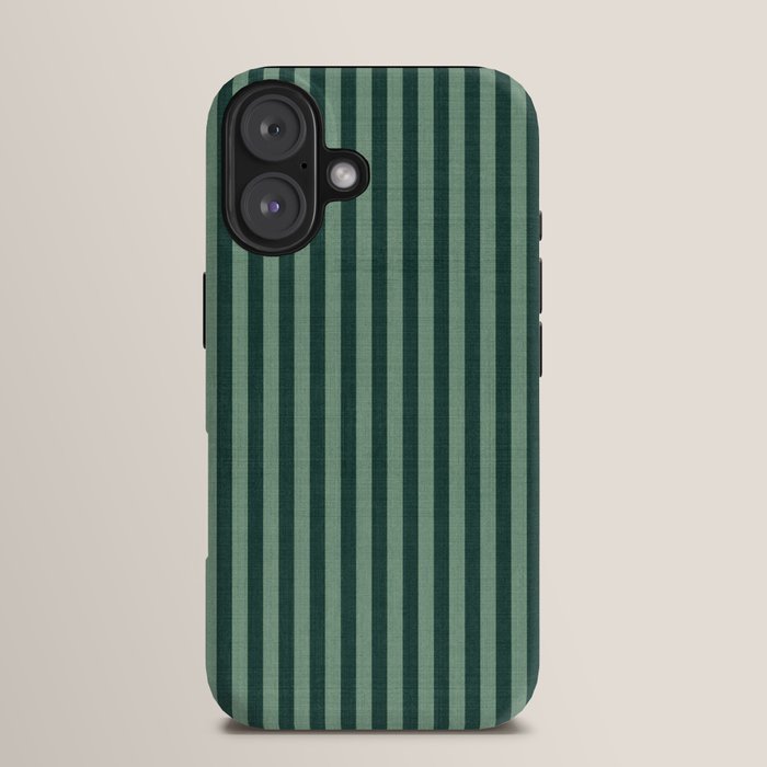 Pinstripe in Green iPhone Case Gallery Image 13