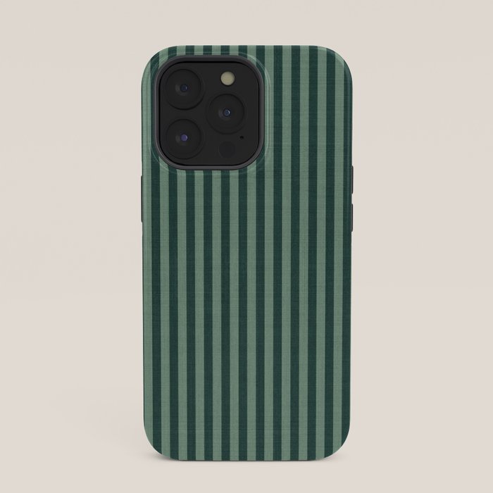 Pinstripe in Green iPhone Case Gallery Image 35