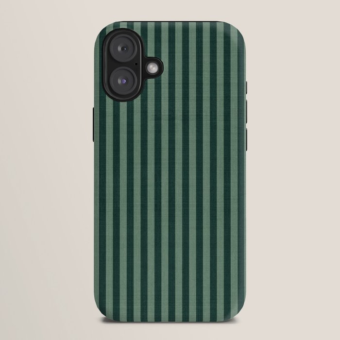 Pinstripe in Green iPhone Case Gallery Image 10