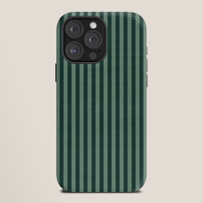 Pinstripe in Green iPhone Case Gallery Image 12