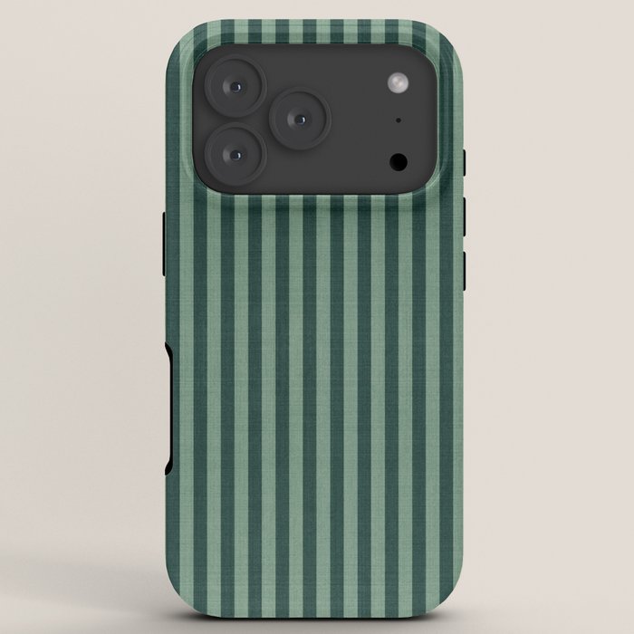 Pinstripe in Green iPhone Case Gallery Image 7