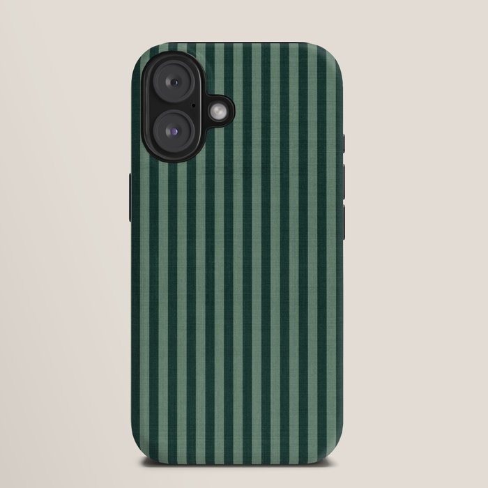 Pinstripe in Green iPhone Case Gallery Image 9