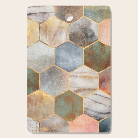 Pretty Hexagons Cutting Board Gallery Image 1