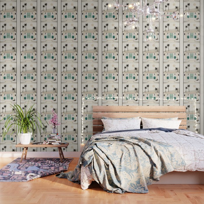 Palm Springs Home - Mint & Cream Wallpaper Gallery Image 2