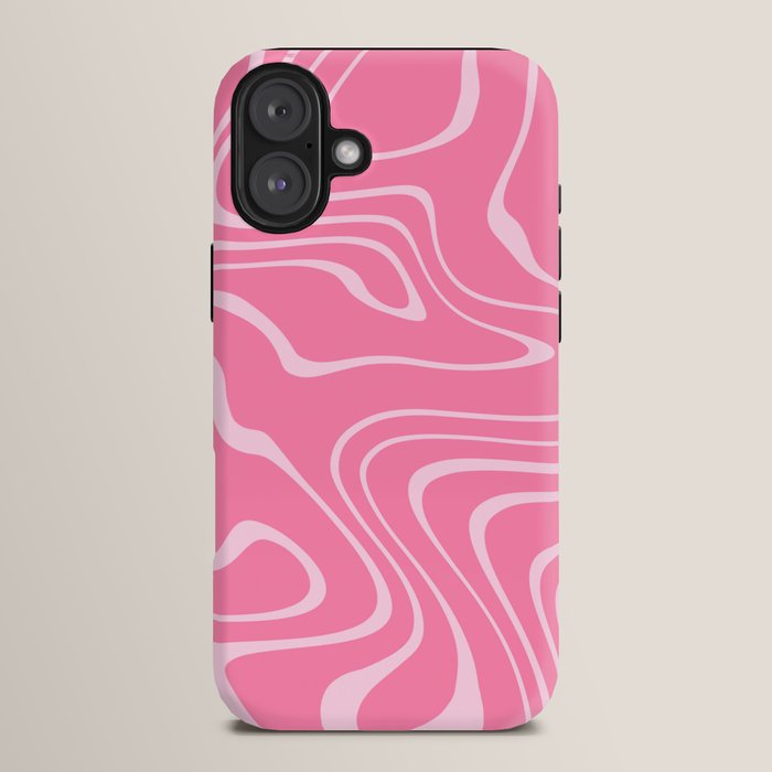 Pink Abstract Swirl Pattern iPhone Case Gallery Image 14