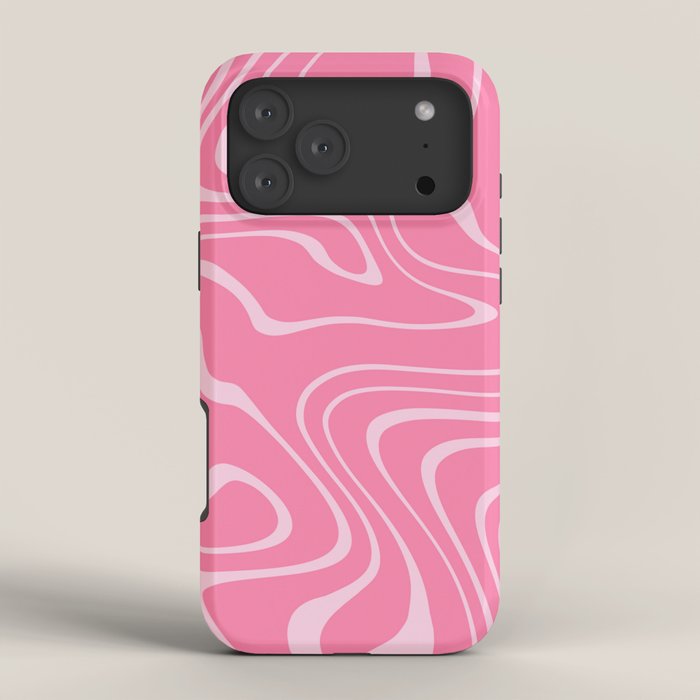 Pink Abstract Swirl Pattern iPhone Case Gallery Image 4