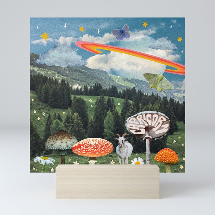Capricorn Collage Mini Art Print Gallery Image 5