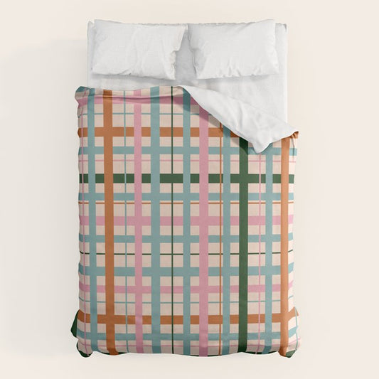 Gingham - Pastel Color Duvet Cover Gallery Image 1