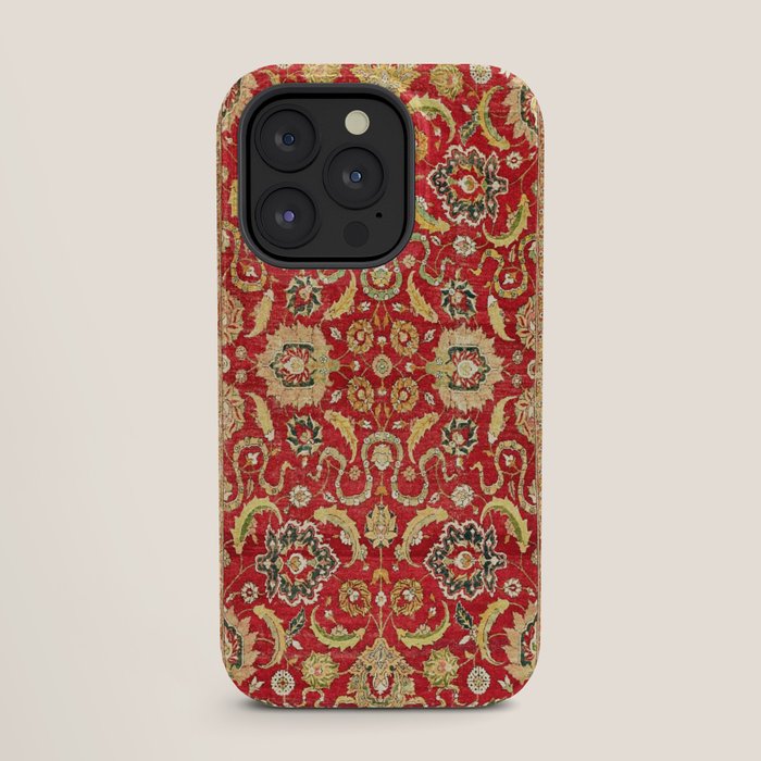 Isphahan Antique Central Persian Rug Print iPhone Case Gallery Image 27