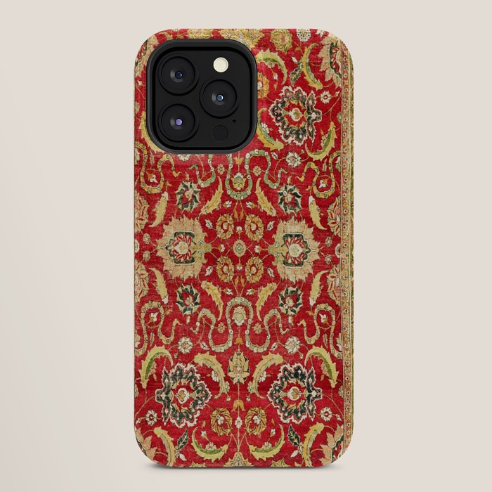 Isphahan Antique Central Persian Rug Print iPhone Case Gallery Image 28