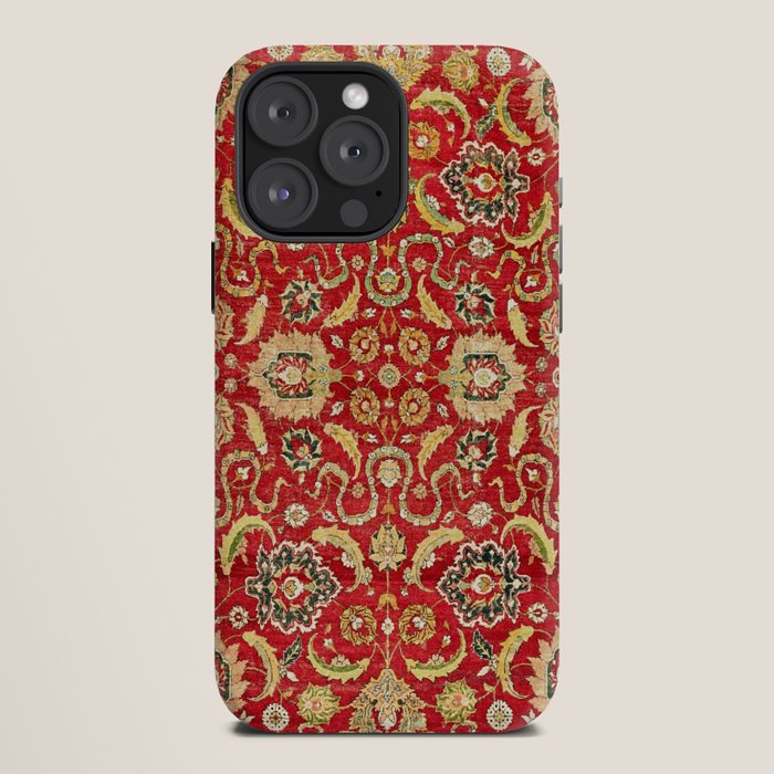 Isphahan Antique Central Persian Rug Print iPhone Case Gallery Image 12