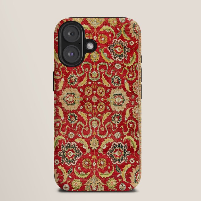 Isphahan Antique Central Persian Rug Print iPhone Case Gallery Image 9