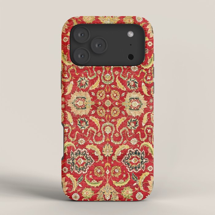 Isphahan Antique Central Persian Rug Print iPhone Case Gallery Image 4