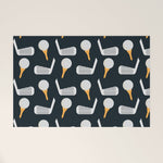 Golf Pattern (Black) Welcome Mat Gallery Image 1