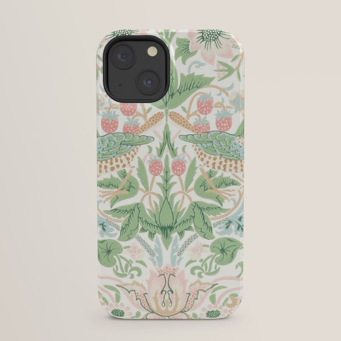William Morris Strawberry Thief Cochineal Willow iPhone Case Gallery Image 21