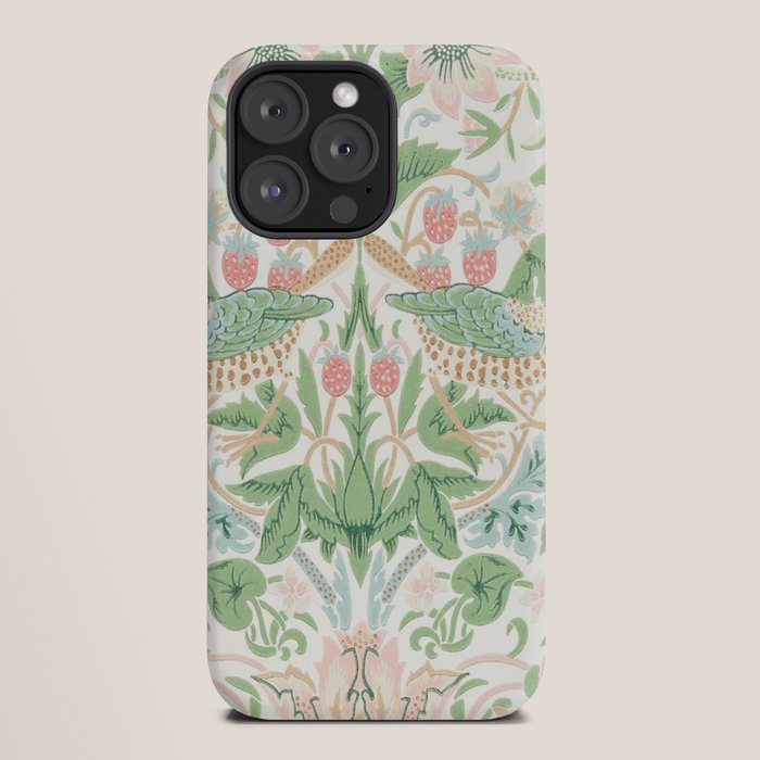 William Morris Strawberry Thief Cochineal Willow iPhone Case Gallery Image 20
