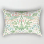 William Morris Strawberry Thief Cochineal Willow Rectangular Pillow Gallery Image 1